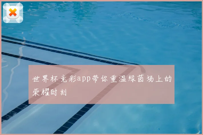 世界杯竞彩app带你重温绿茵场上的荣耀时刻